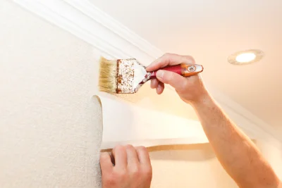 Pose de papier peint à Olemps — revêtements muraux et toiles de verre